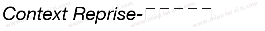 Context Reprise字体转换